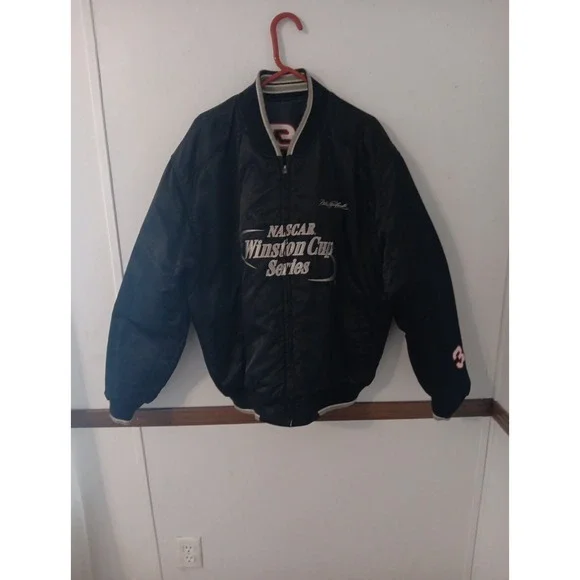 Vintage dale earnhardt leather jacket Chase Authentics Goodwrench NASCAR Size XL